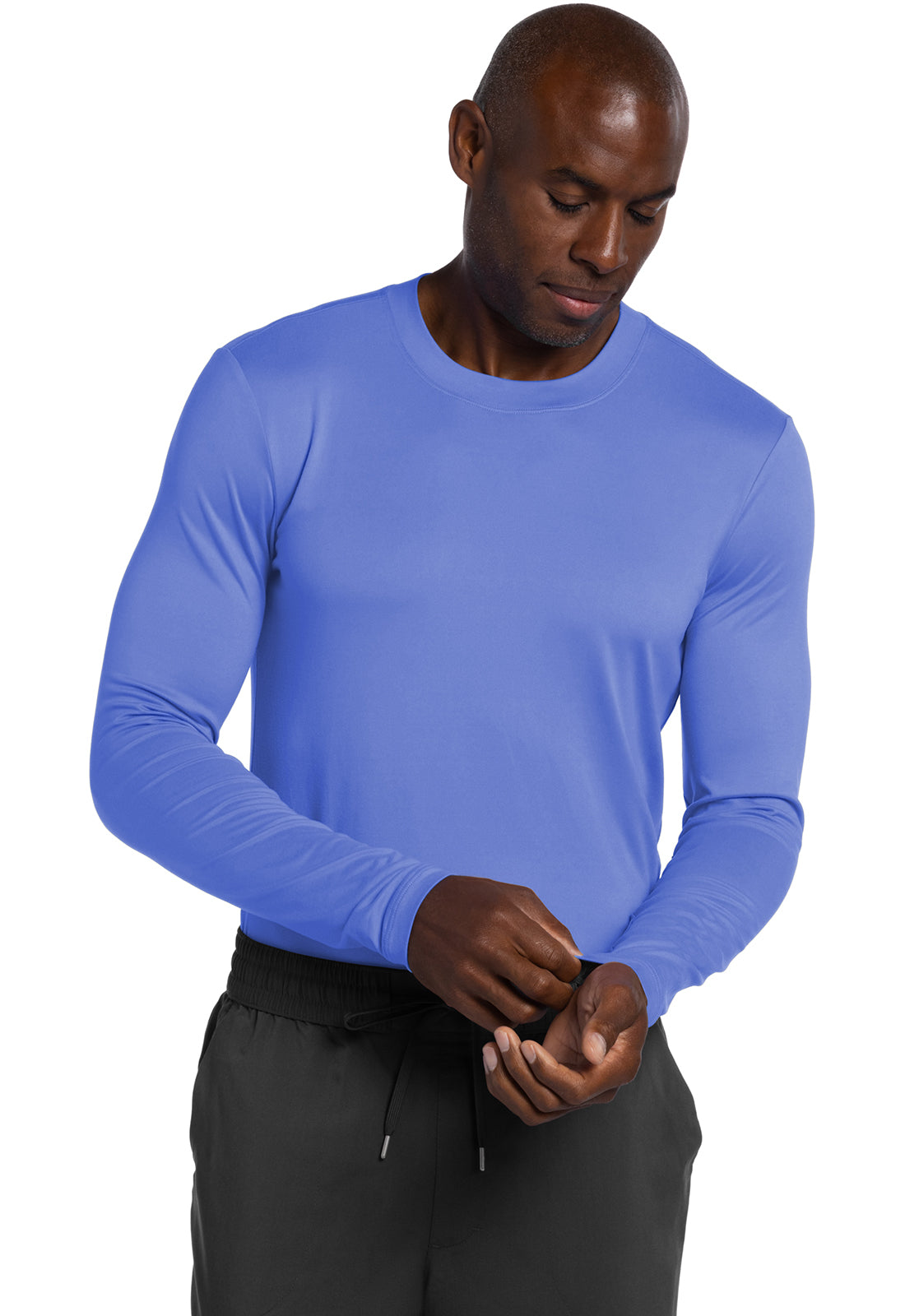 Cherokee Basics Men's Long Sleeve Underscrub Knit Tee