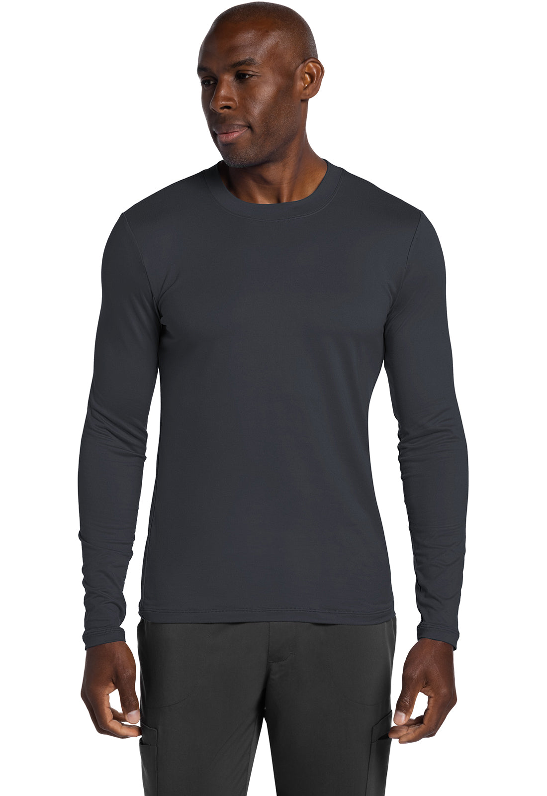 Cherokee Basics Men's Long Sleeve Underscrub Knit Tee