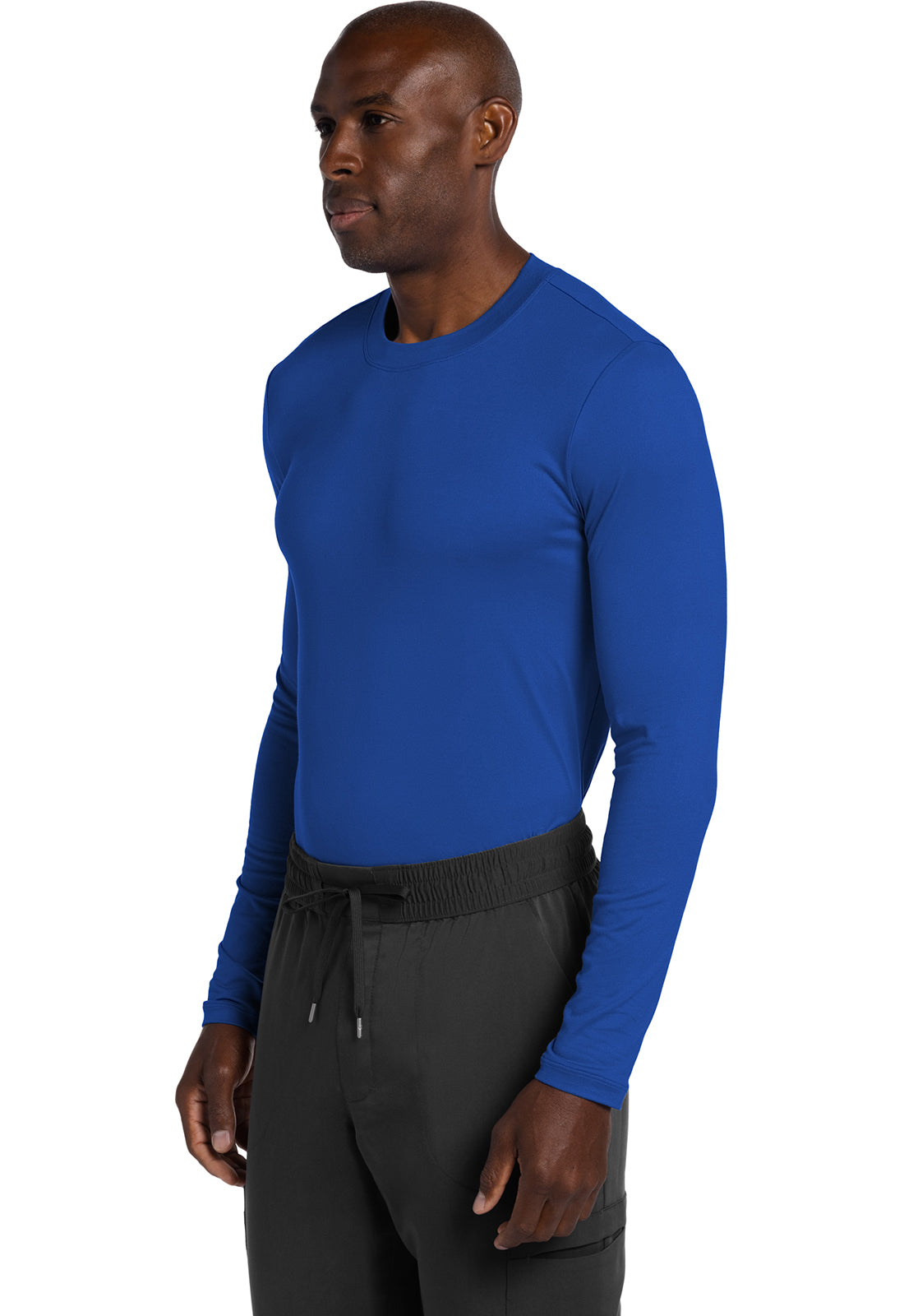 Cherokee Basics Men's Long Sleeve Underscrub Knit Tee