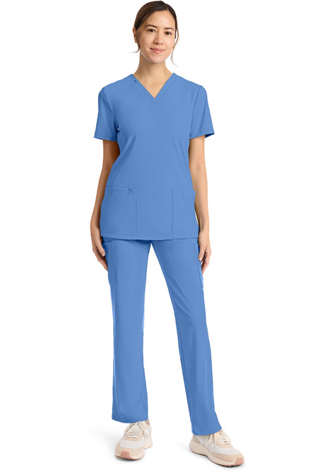 Achieve by Cherokee Women's 2-Pocket V-Neck Scrub Top