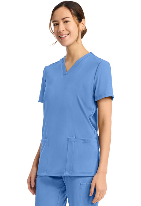 Achieve by Cherokee Women's 2-Pocket V-Neck Scrub Top