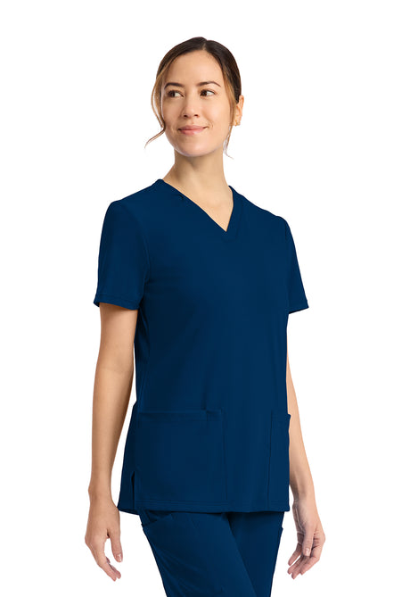 Achieve by Cherokee Women's 2-Pocket V-Neck Scrub Top