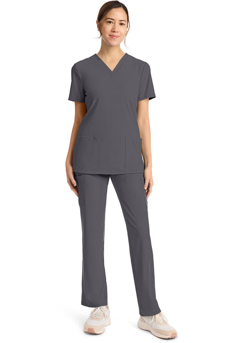 Achieve by Cherokee Women's 2-Pocket V-Neck Scrub Top