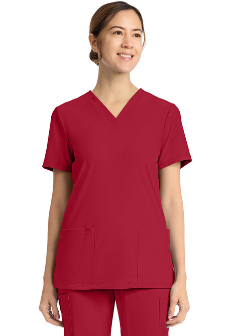 Achieve by Cherokee Women's 2-Pocket V-Neck Scrub Top