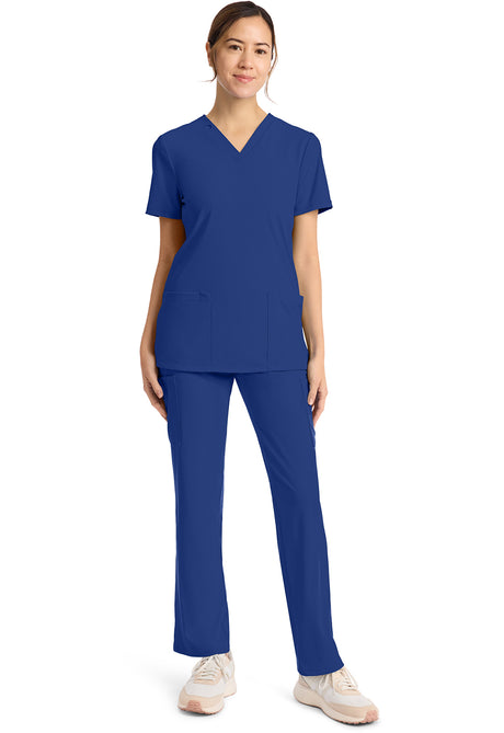Achieve by Cherokee Women's 2-Pocket V-Neck Scrub Top
