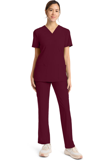 Achieve by Cherokee Women's 2-Pocket V-Neck Scrub Top