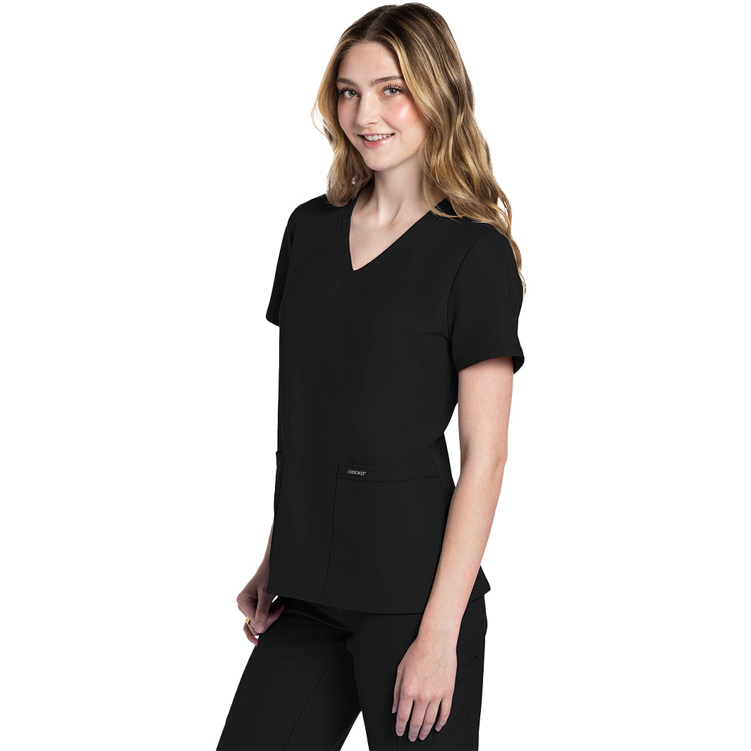 Cherokee Workwear Originals Ultra Women's 2 Pocket V-Neck Top
