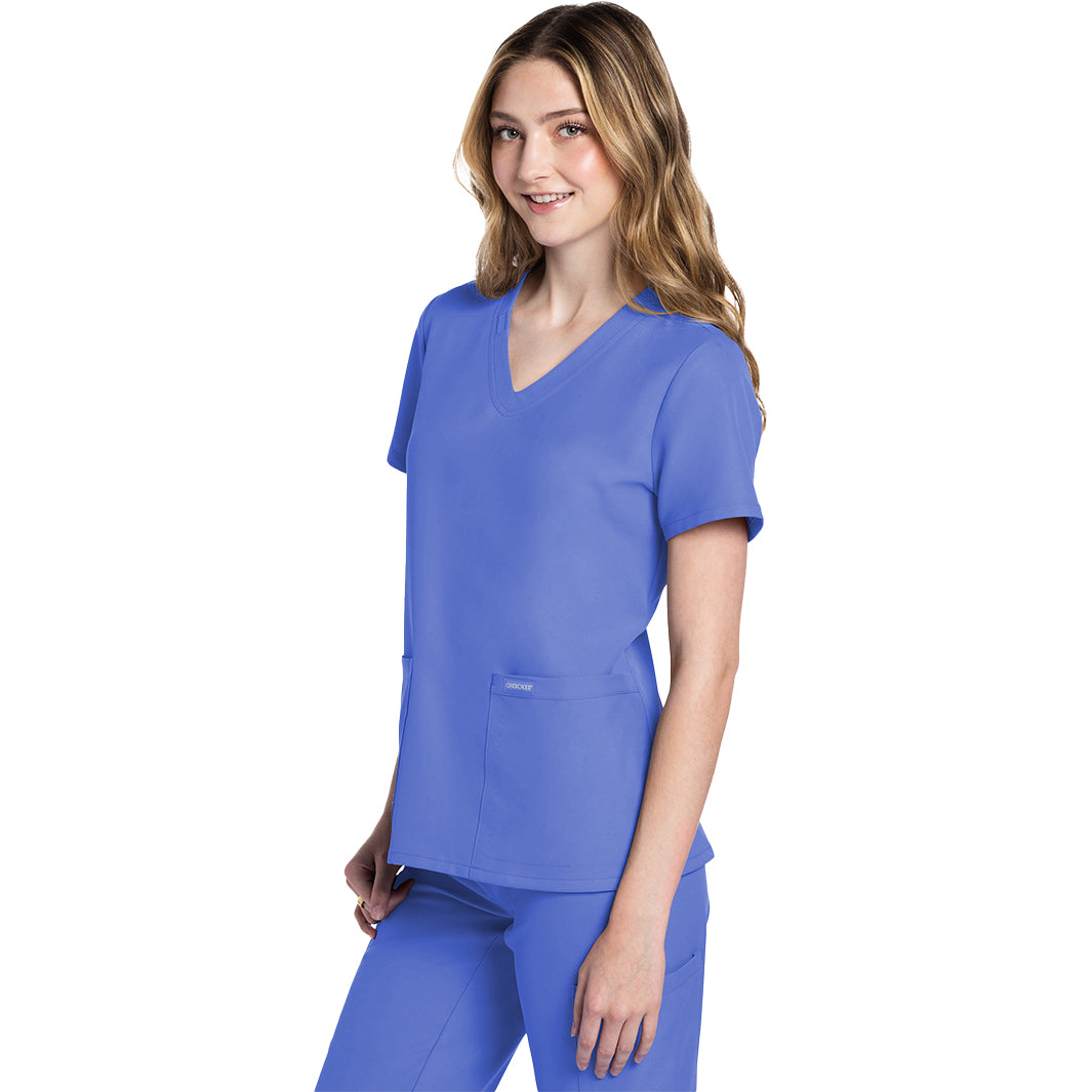 Cherokee Workwear Originals Ultra Women's 2 Pocket V-Neck Top