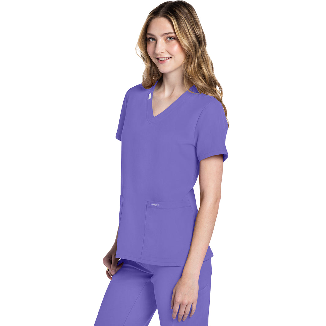 Cherokee Workwear Originals Ultra Women's 2 Pocket V-Neck Top