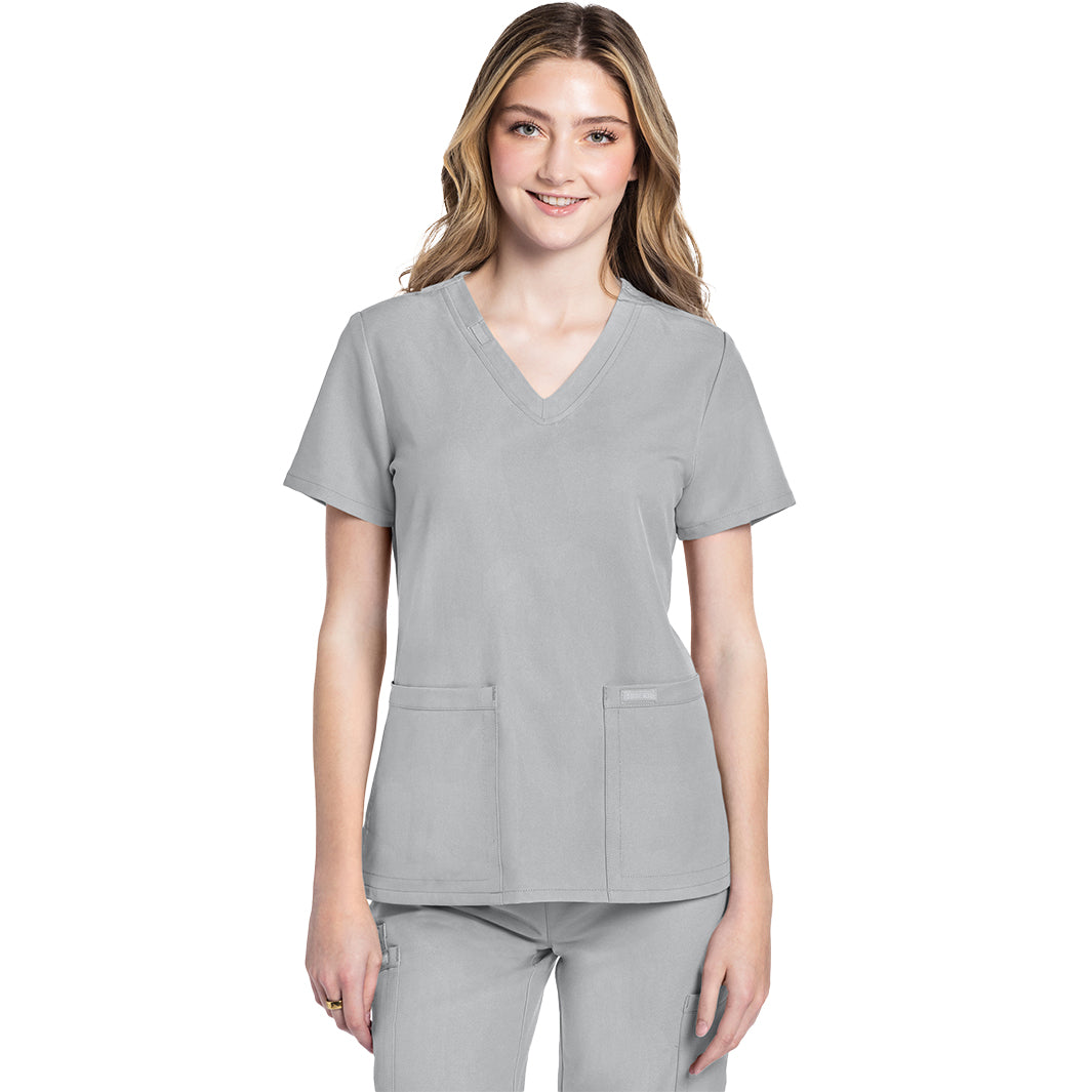 Cherokee Workwear Originals Ultra Women's 2 Pocket V-Neck Top