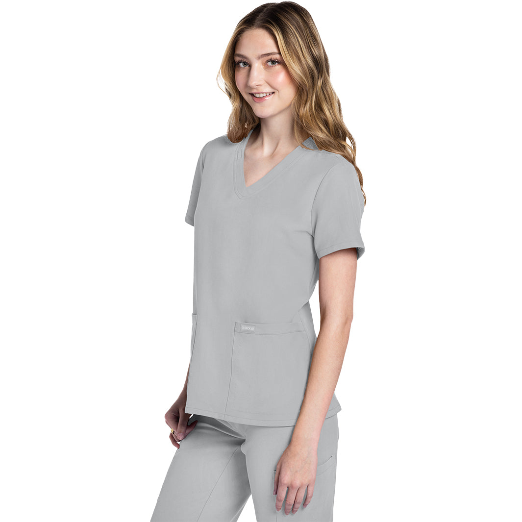 Cherokee Workwear Originals Ultra Women's 2 Pocket V-Neck Top