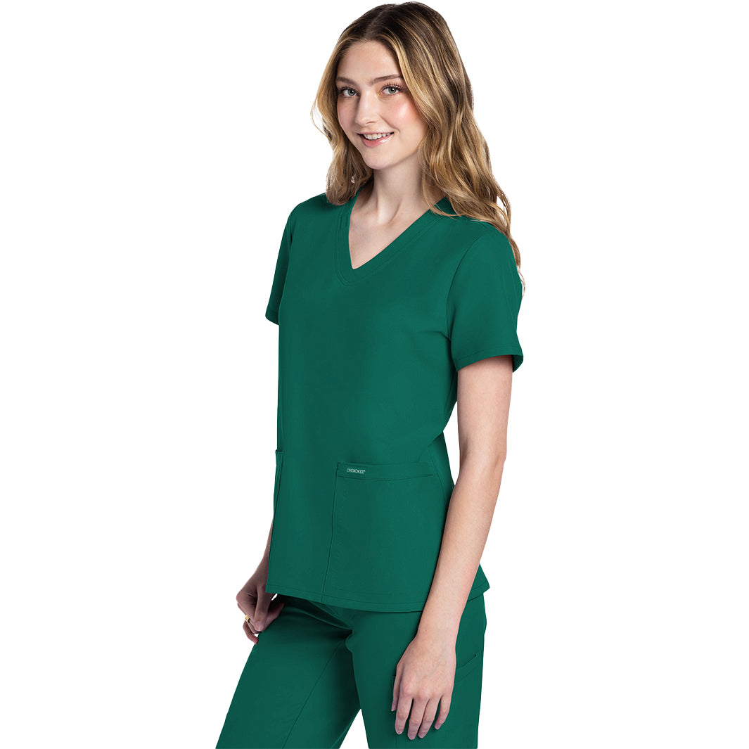 Cherokee Workwear Originals Ultra Women's 2 Pocket V-Neck Top