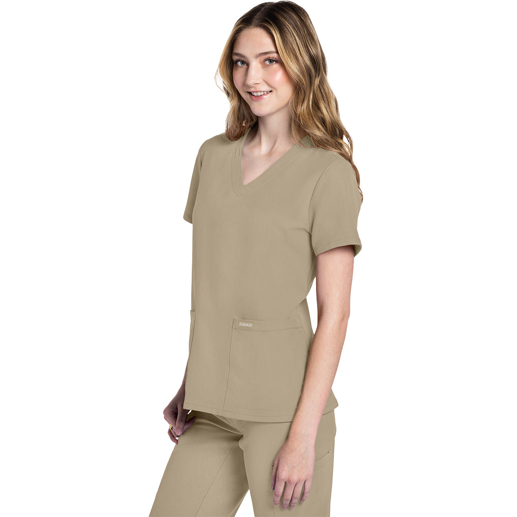 Cherokee Workwear Originals Ultra Women's 2 Pocket V-Neck Top