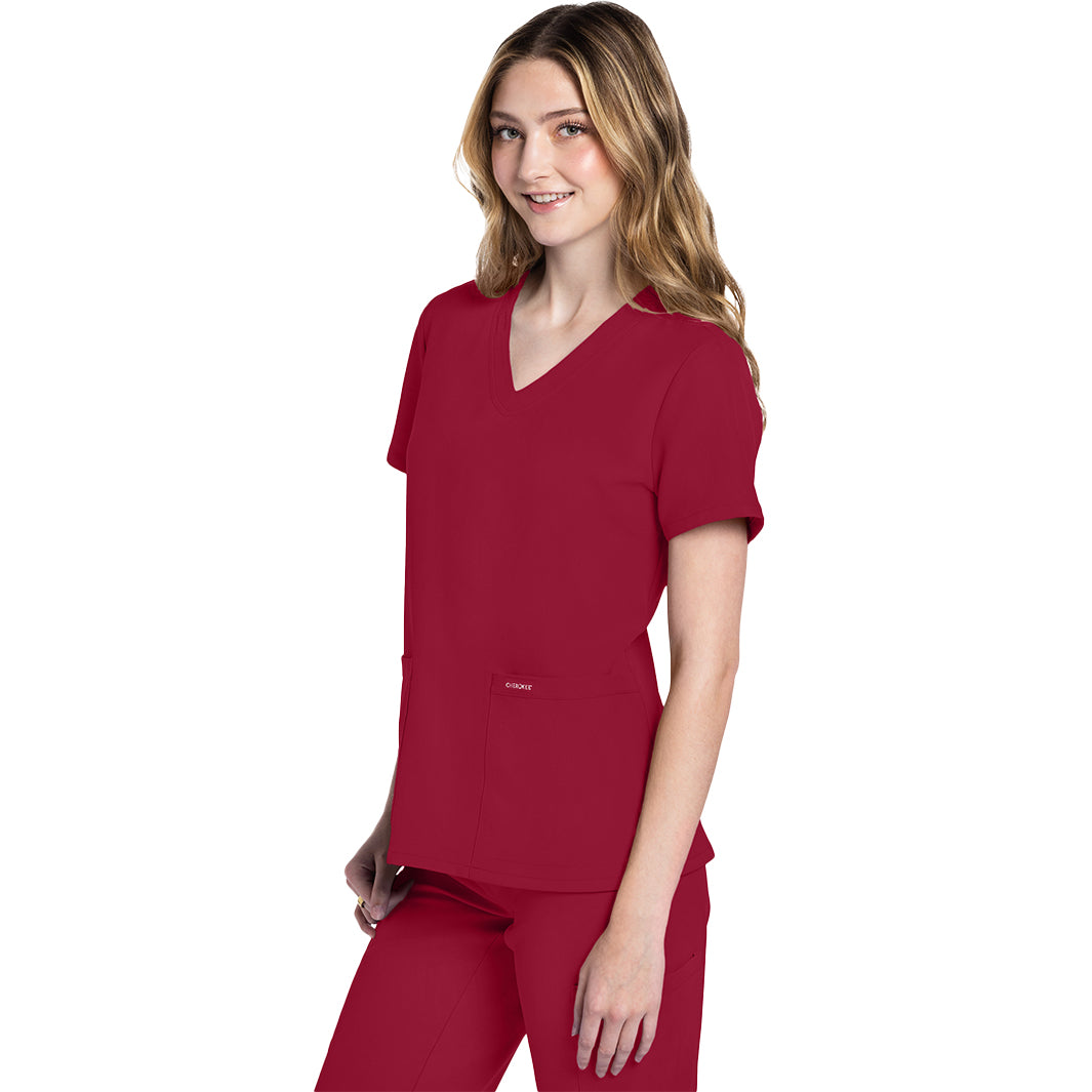 Cherokee Workwear Originals Ultra Women's 2 Pocket V-Neck Top