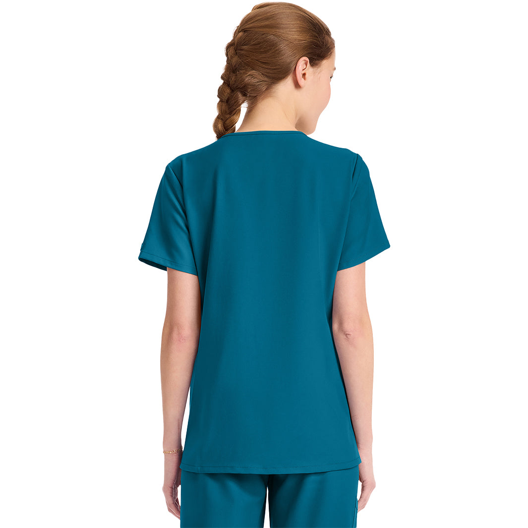 JEEP★UNISEX_V-neck Half Sleeves_3色 Cherokee Workwear Originals Ultra Women's Tuck-in V-Neck Top
