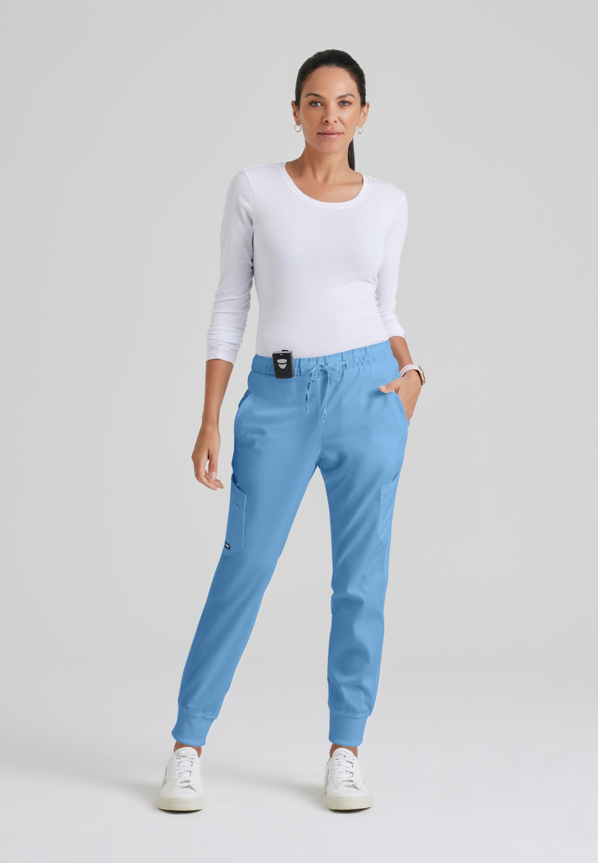 Grey's Anatomy™ Women's Kira 5-Pocket Mid-Rise Jogger Scrub Pant