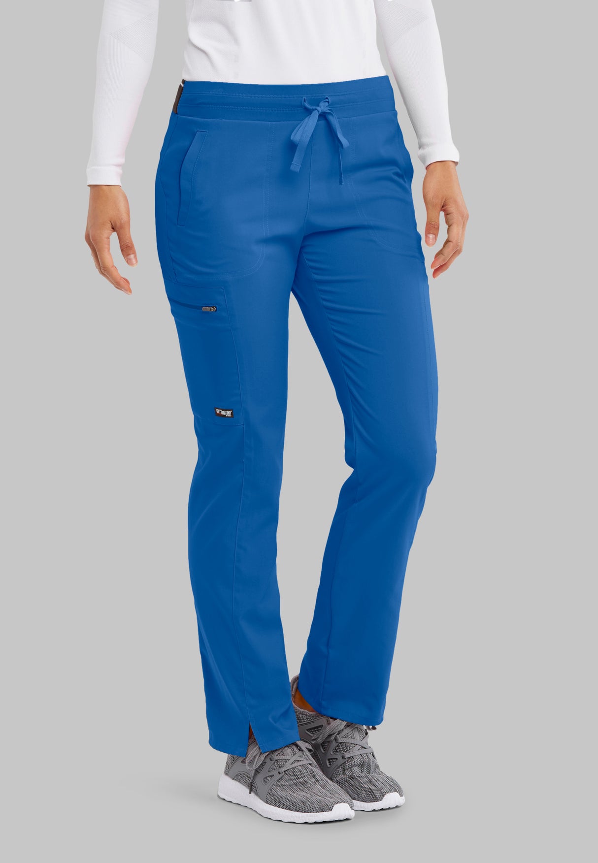 Grey's Anatomy™ Spandex Stretch Women's Kim 3-Pocket Mid-Rise Straight Leg Pant