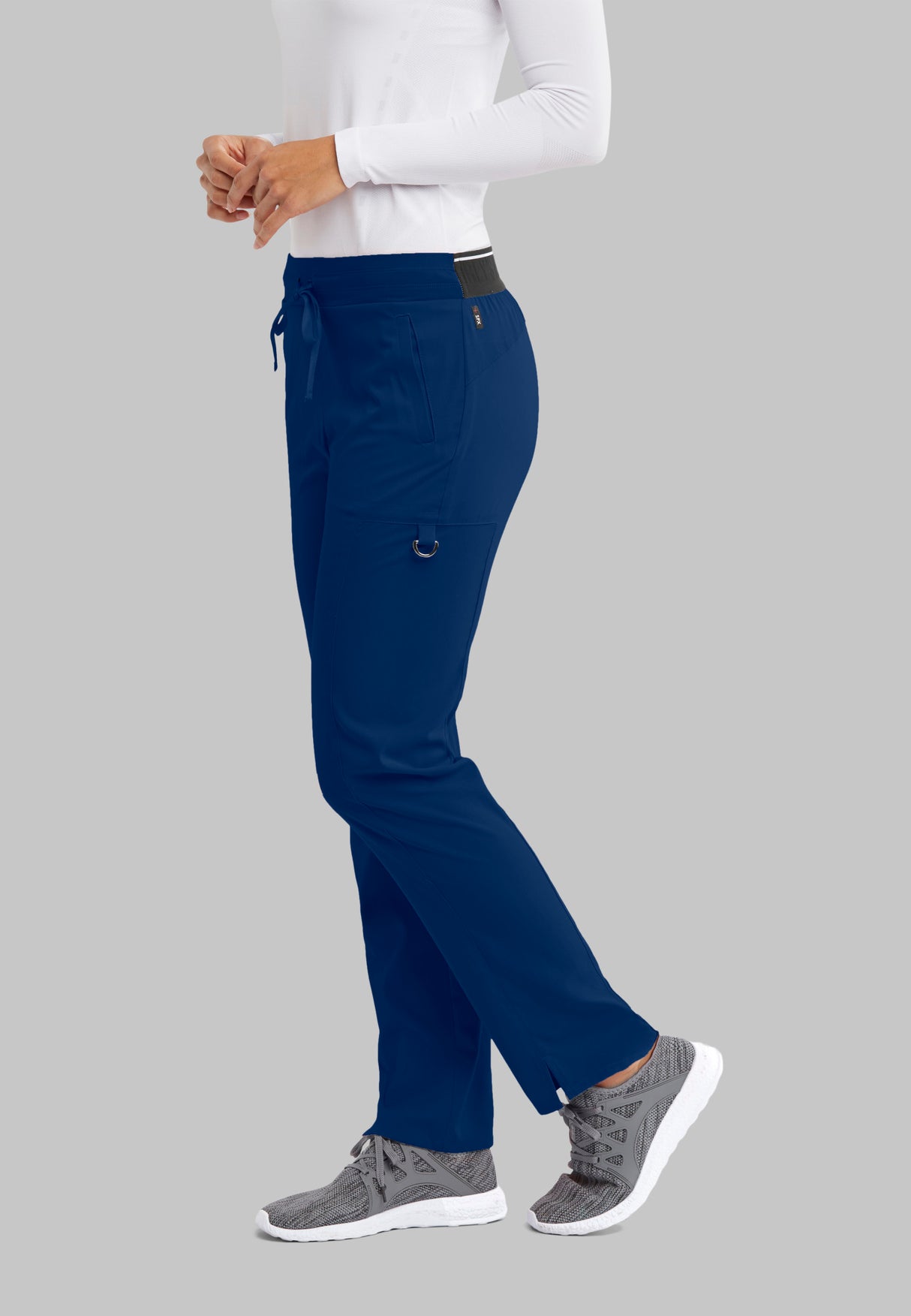Grey's Anatomy™ Spandex Stretch Women's Kim 3-Pocket Mid-Rise Straight Leg Tall Pant