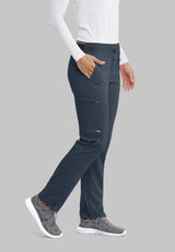 Grey's Anatomy™ Spandex Stretch Women's Kim 3-Pocket Mid-Rise Straight Leg Tall Pant