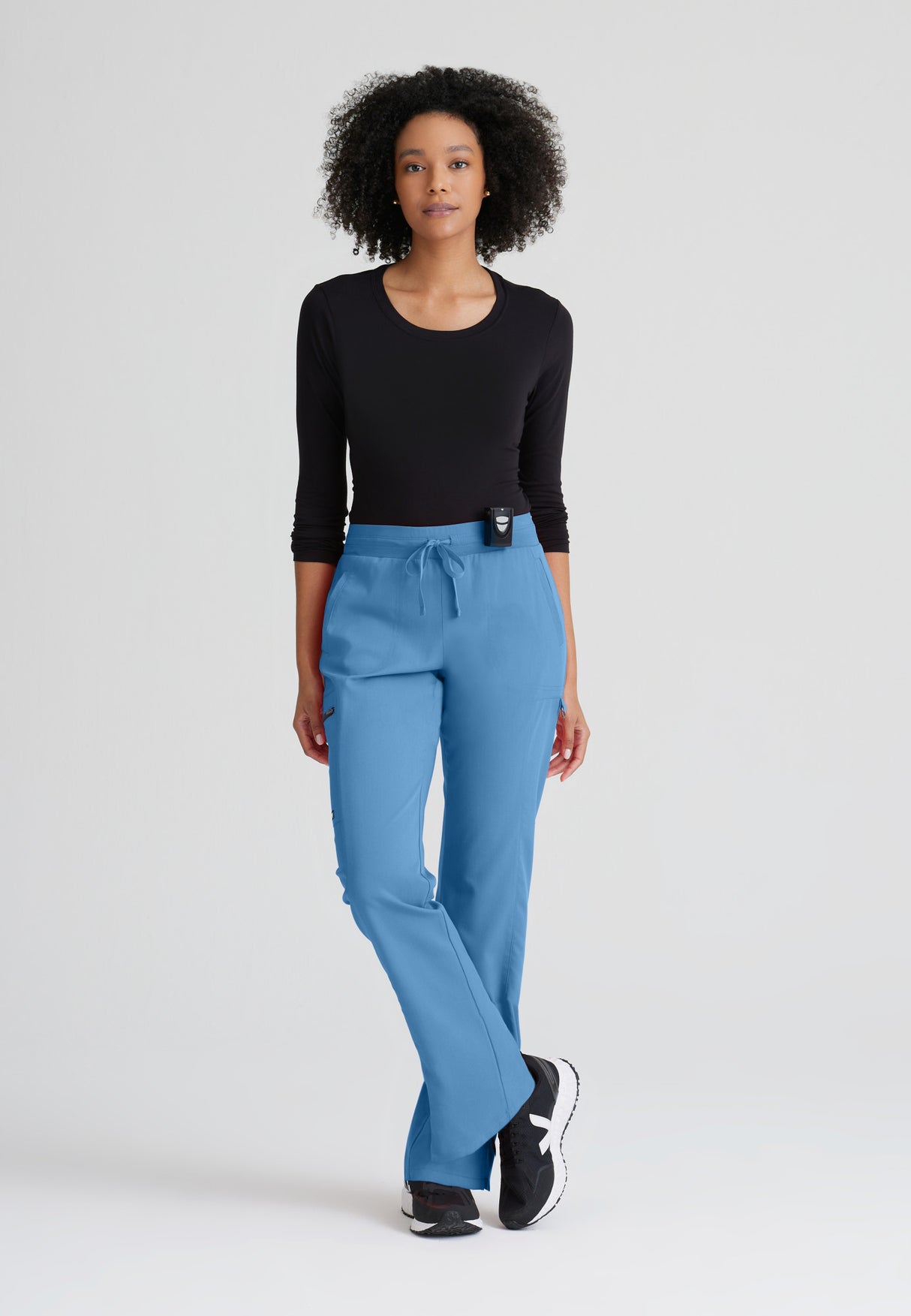 Grey's Anatomy™ Spandex Stretch Women's Kim 3-Pocket Mid-Rise Straight Leg Tall Pant