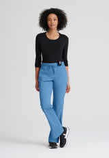 Grey's Anatomy™ Spandex Stretch Women's Kim 3-Pocket Mid-Rise Straight Leg Tall Pant
