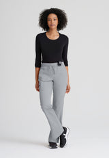 Grey's Anatomy™ Spandex Stretch Women's Kim 3-Pocket Mid-Rise Straight Leg Tall Pant