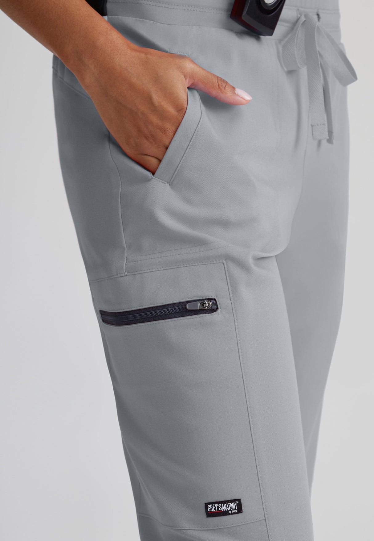 Grey's Anatomy™ Spandex Stretch Women's Kim 3-Pocket Mid-Rise Straight Leg Tall Pant