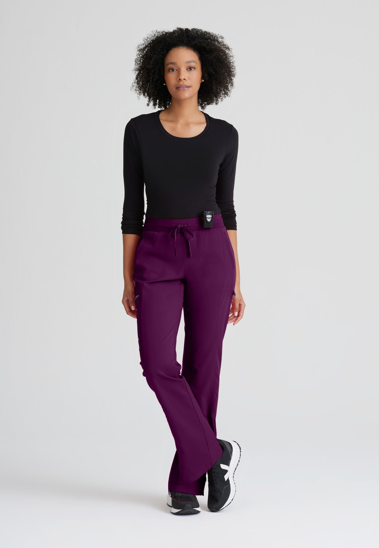 Grey's Anatomy™ Spandex Stretch Women's Kim 3-Pocket Mid-Rise Straight Leg Tall Pant