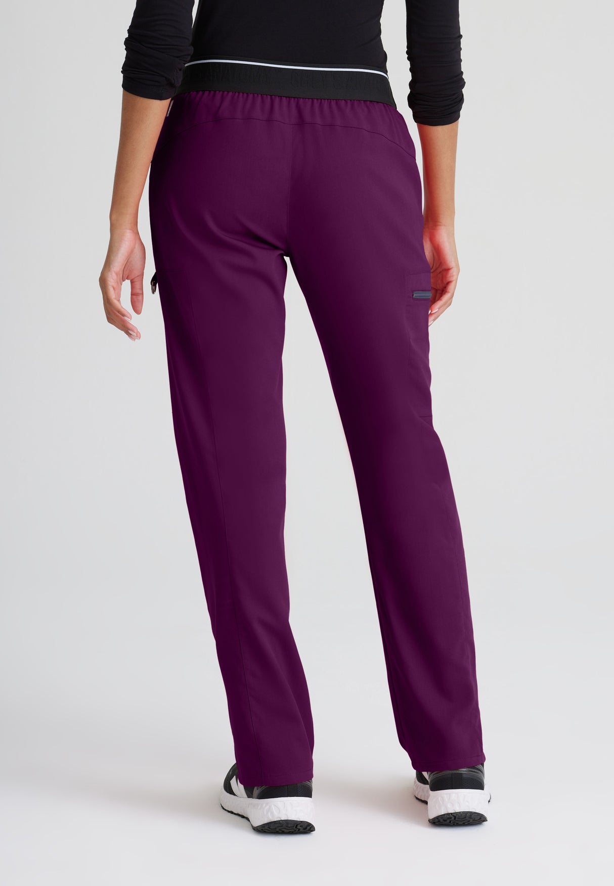 Grey's Anatomy™ Spandex Stretch Women's Kim 3-Pocket Mid-Rise Straight Leg Tall Pant