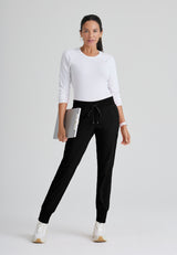 Grey's Anatomy™ Spandex Stretch Women's Eden 5-Pocket Mid-Rise Jogger Scrub Tall Pant