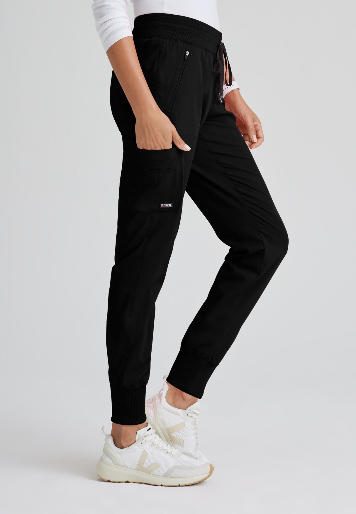 Grey's Anatomy™ Spandex Stretch Women's Eden 5-Pocket Mid-Rise Jogger Scrub Tall Pant