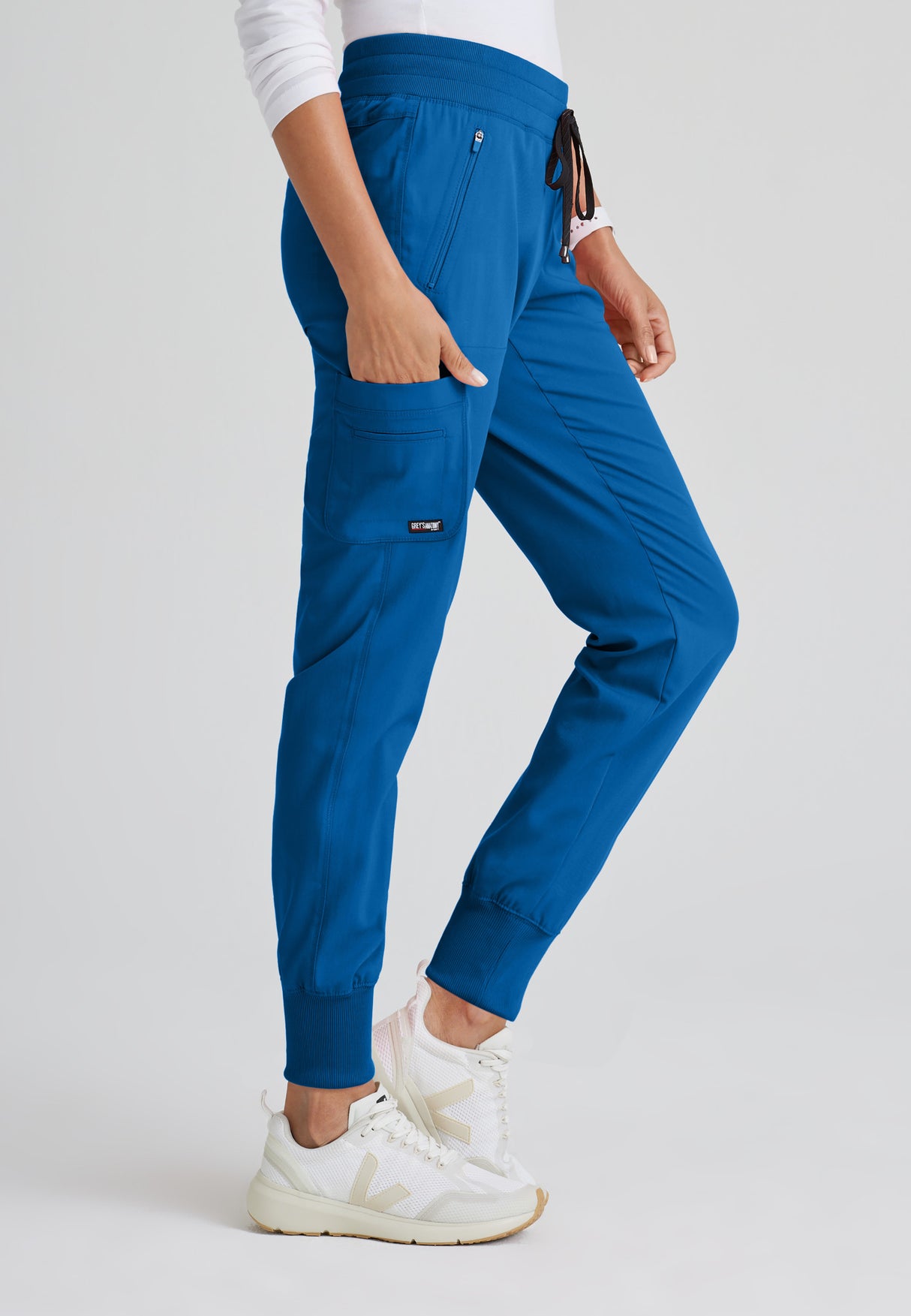 Grey's Anatomy™ Spandex Stretch Women's Eden 5-Pocket Mid-Rise Jogger Scrub Tall Pant