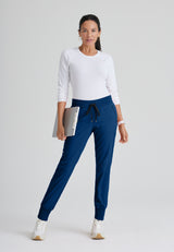 Grey's Anatomy™ Spandex Stretch Women's Eden 5-Pocket Mid-Rise Jogger Scrub Tall Pant