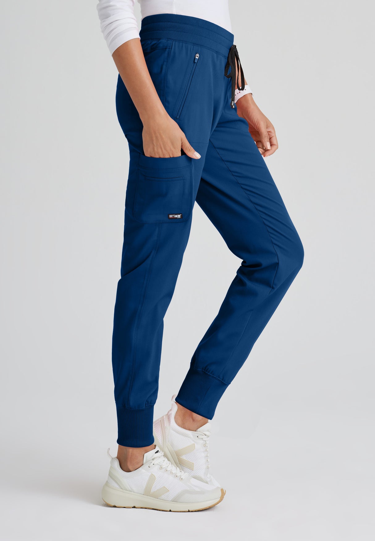 Grey's Anatomy™ Spandex Stretch Women's Eden 5-Pocket Mid-Rise Jogger Scrub Tall Pant