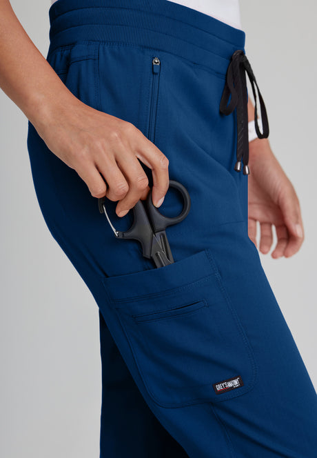 Grey's Anatomy™ Spandex Stretch Women's Eden 5-Pocket Mid-Rise Jogger Scrub Pant