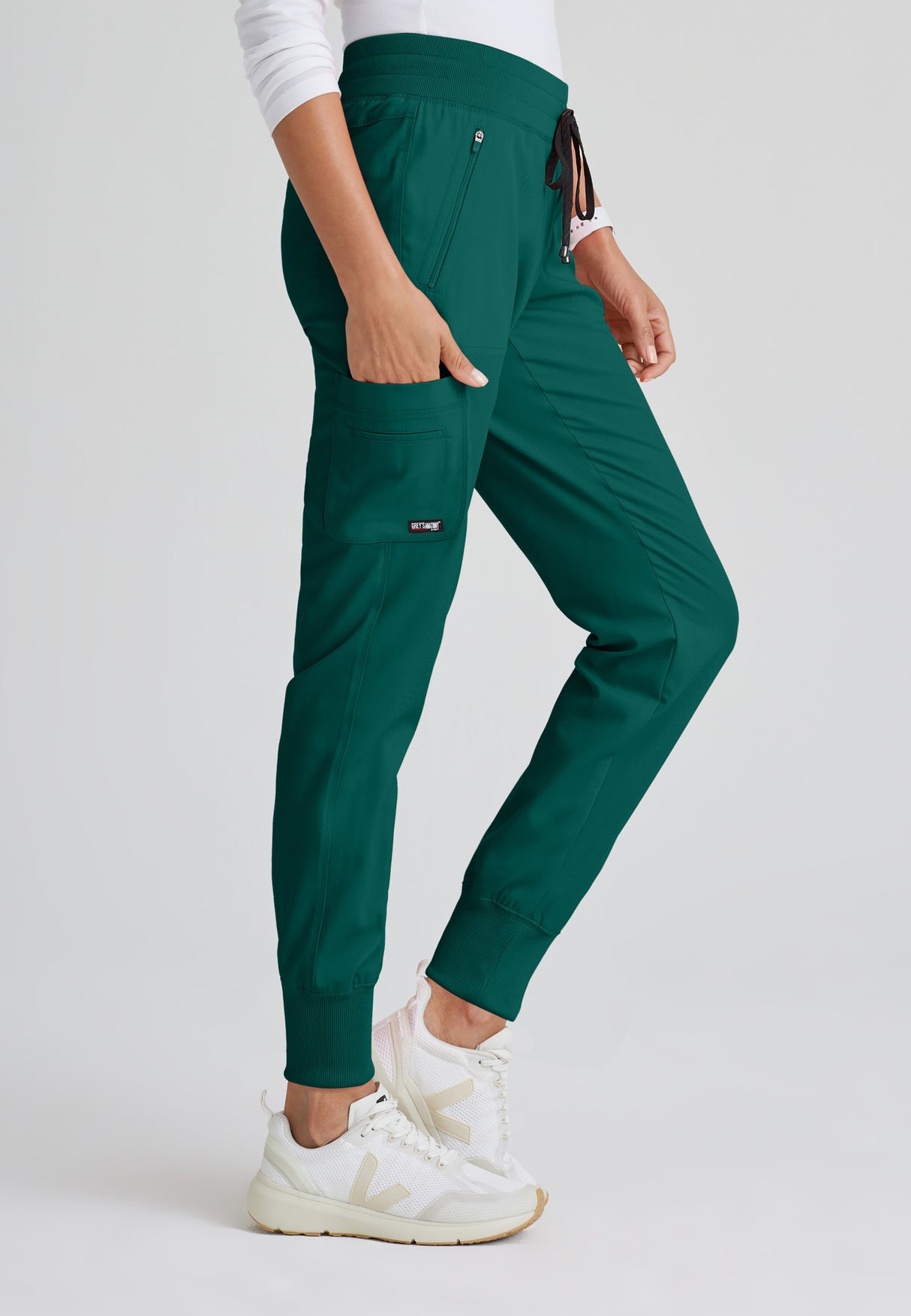Grey's Anatomy™ Spandex Stretch Women's Eden 5-Pocket Mid-Rise Jogger Scrub Tall Pant