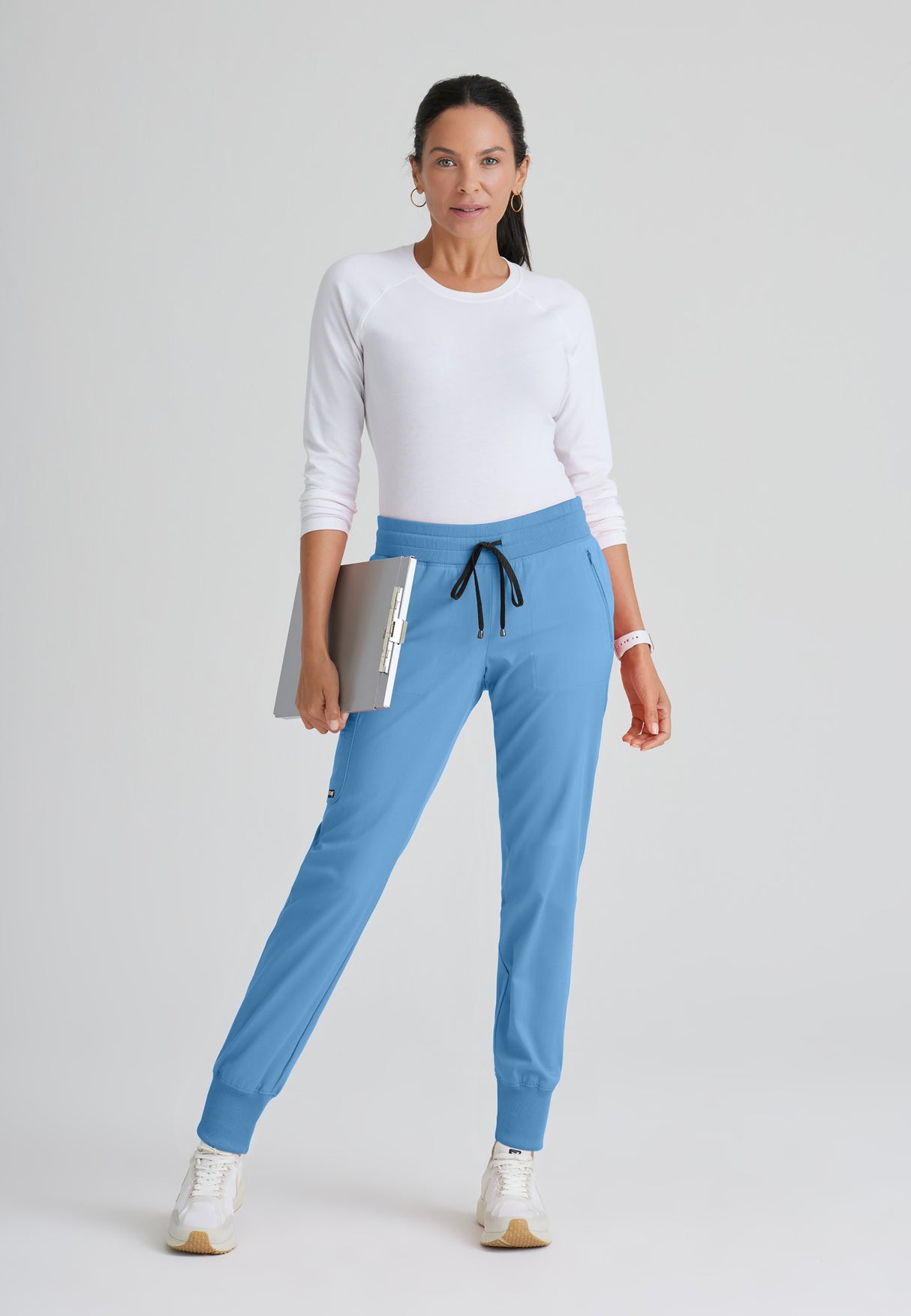 Grey's Anatomy™ Spandex Stretch Women's Eden 5-Pocket Mid-Rise Jogger Scrub Tall Pant