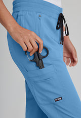 Grey's Anatomy™ Spandex Stretch Women's Eden 5-Pocket Mid-Rise Jogger Scrub Tall Pant