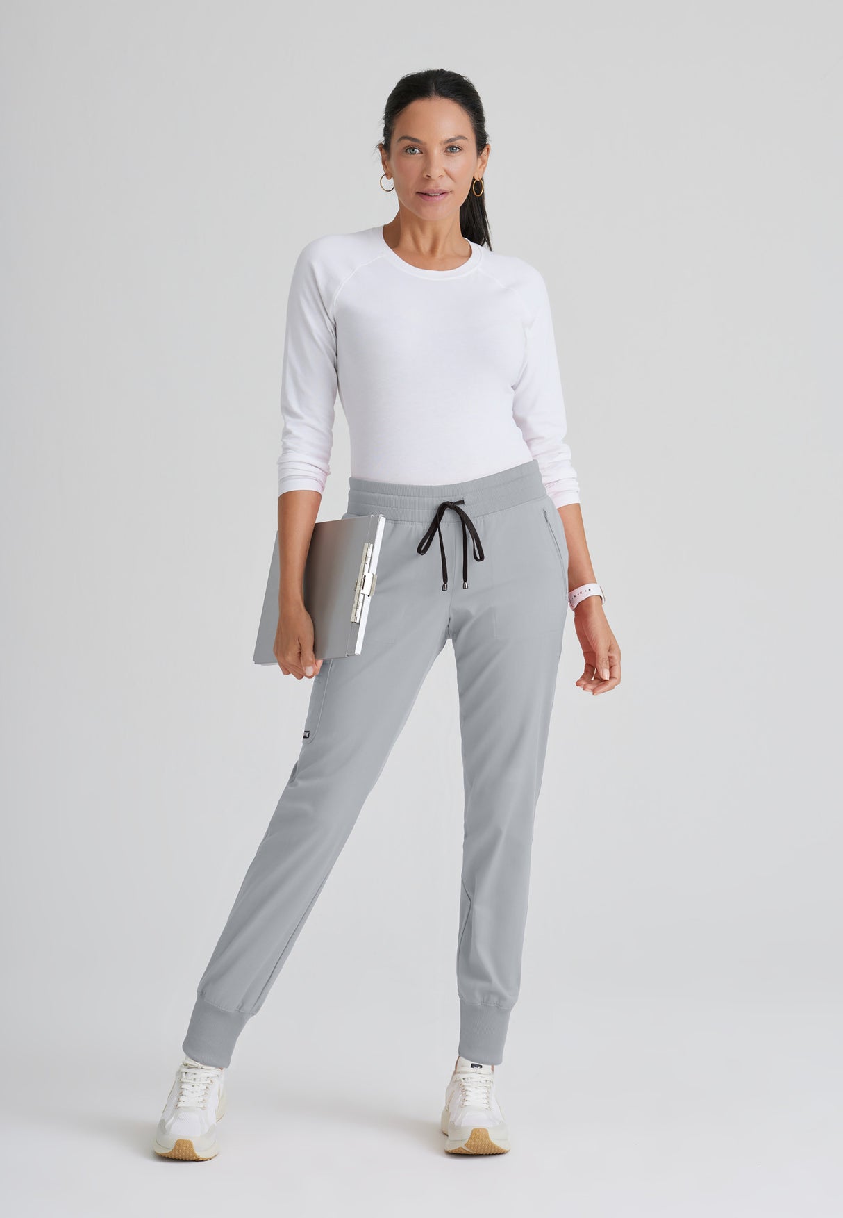 Grey's Anatomy™ Spandex Stretch Women's Eden 5-Pocket Mid-Rise Jogger Scrub Tall Pant