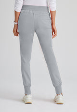 Grey's Anatomy™ Spandex Stretch Women's Eden 5-Pocket Mid-Rise Jogger Scrub Petite Pant