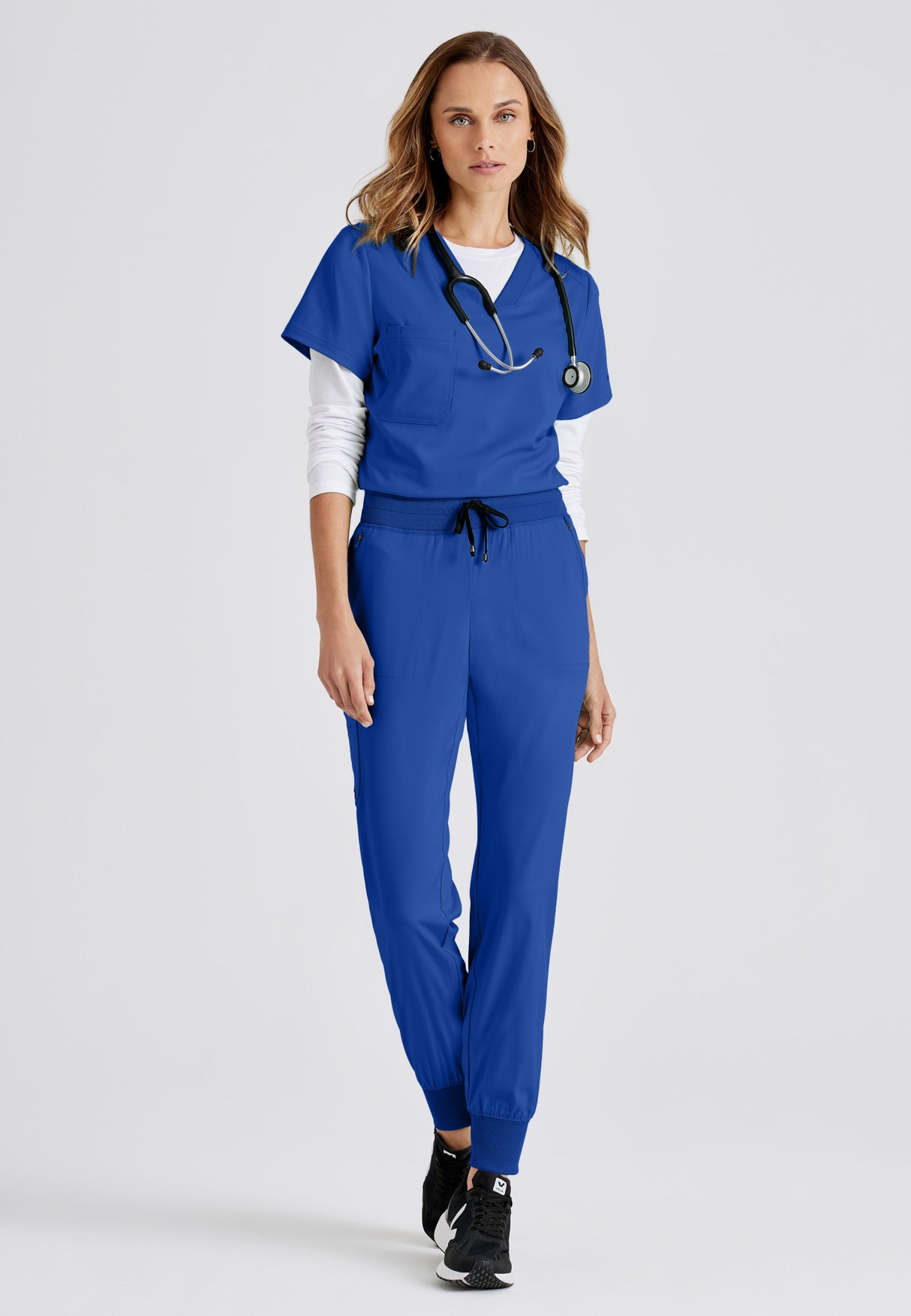 Grey's Anatomy™ Spandex Stretch Women's Eden 5-Pocket Mid-Rise Jogger Scrub Tall Pant