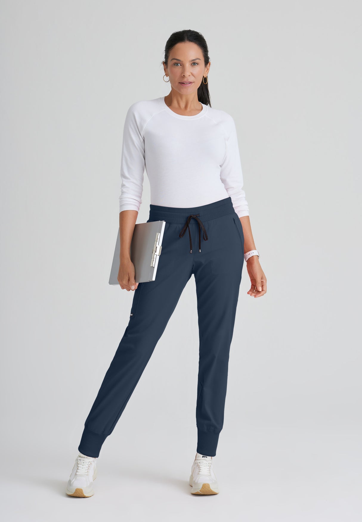 Grey's Anatomy™ Spandex Stretch Women's Eden 5-Pocket Mid-Rise Jogger Scrub Tall Pant