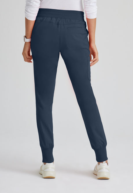 Grey's Anatomy™ Spandex Stretch Women's Eden 5-Pocket Mid-Rise Jogger Scrub Tall Pant