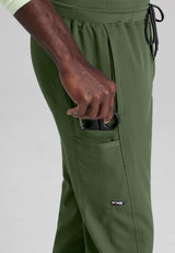 Grey's Anatomy™ Spandex Stretch Men's Hudson 6-Pocket Zip-Fly Straight-Leg Pant