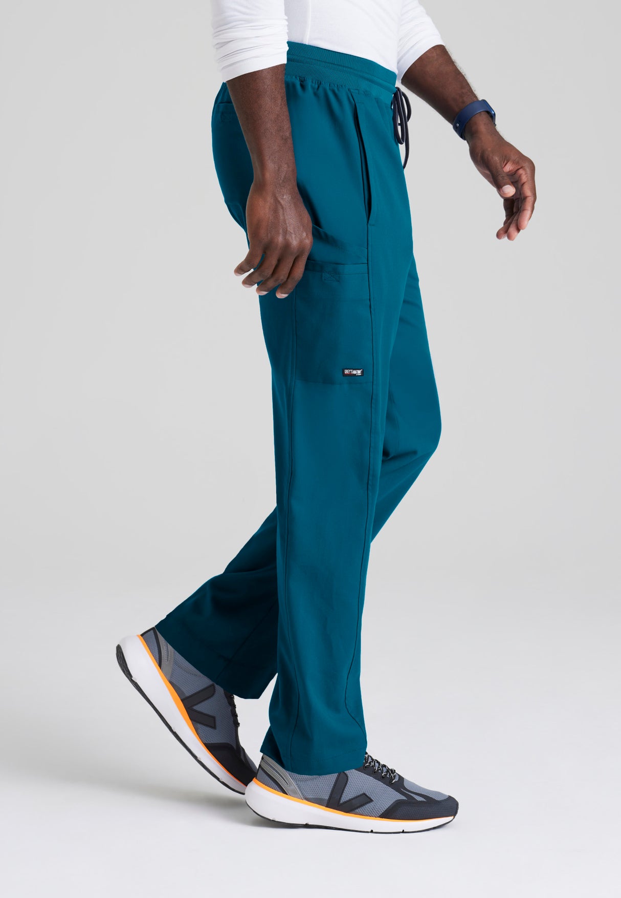Grey's Anatomy™ Spandex Stretch Men's Hudson 6-Pocket Zip-Fly Straight-Leg Pant