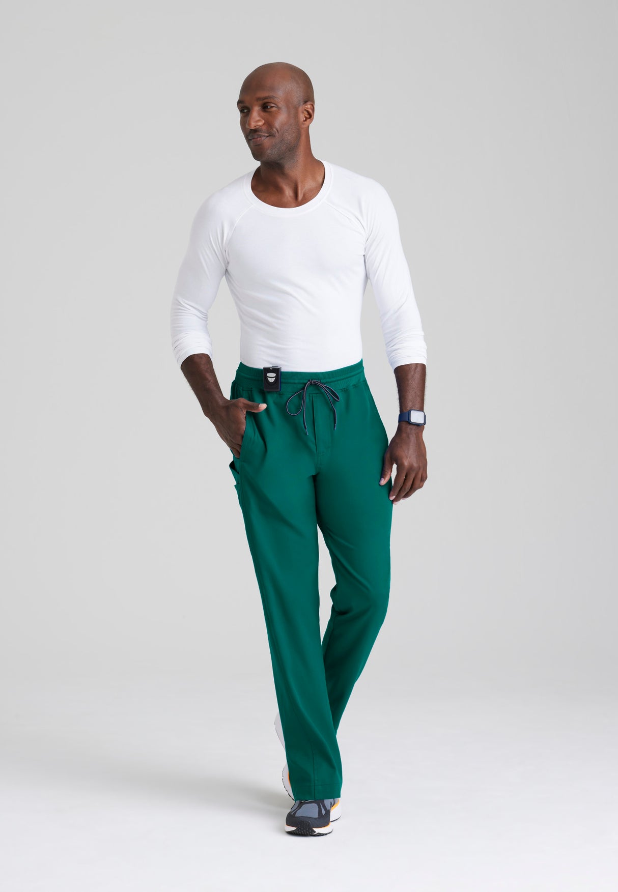 Grey's Anatomy™ Spandex Stretch Men's Hudson 6-Pocket Zip-Fly Straight-Leg Pant