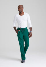 Grey's Anatomy™ Spandex Stretch Men's Hudson 6-Pocket Zip-Fly Straight-Leg Pant
