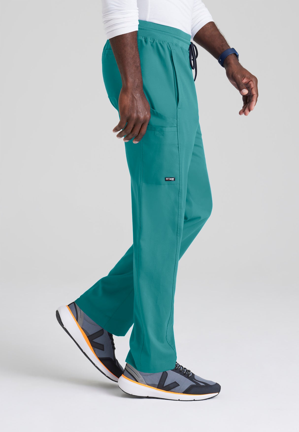 Grey's Anatomy™ Spandex Stretch Men's Hudson 6-Pocket Zip-Fly Straight-Leg Tall Pant