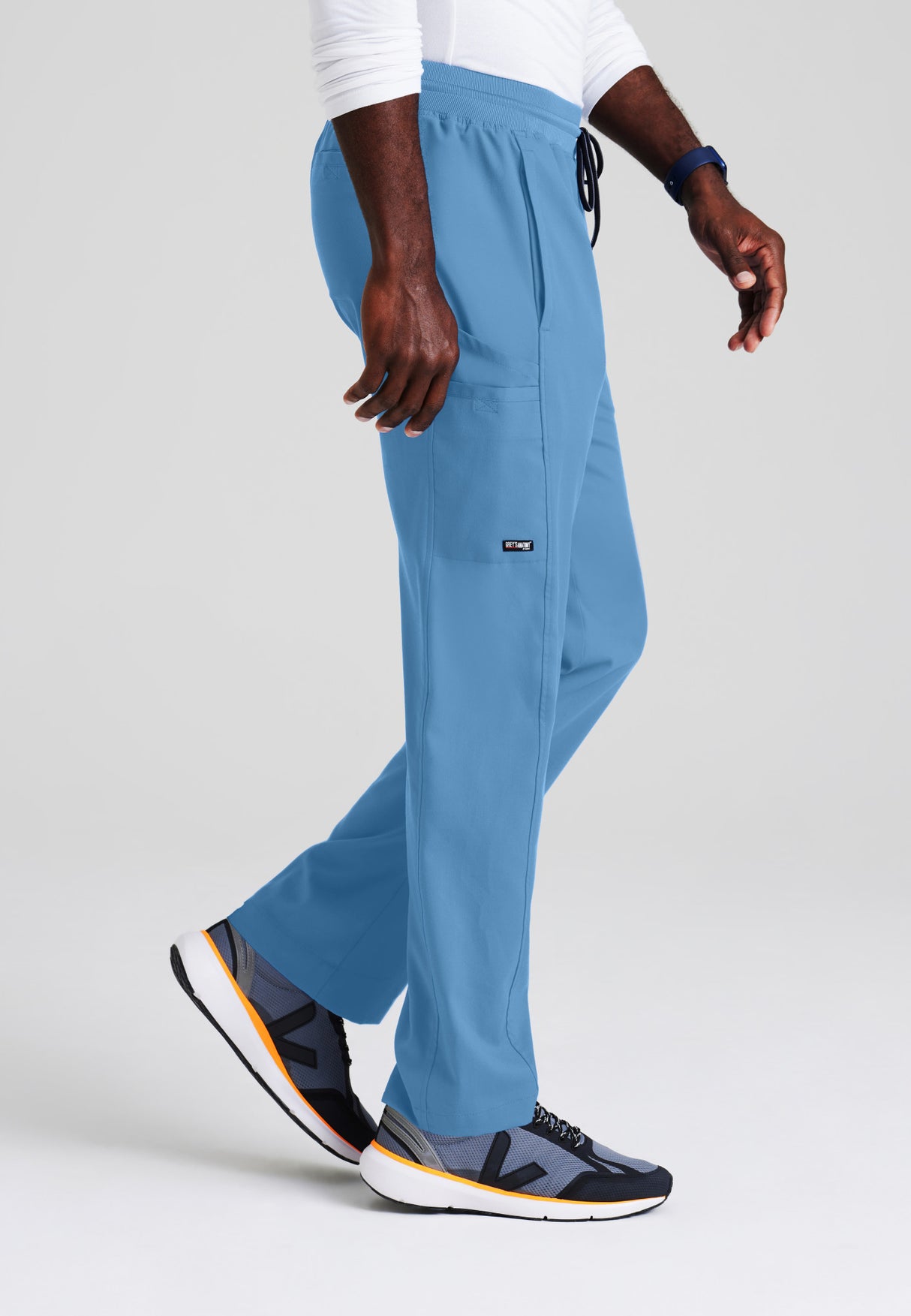 Grey's Anatomy™ Spandex Stretch Men's Hudson 6-Pocket Zip-Fly Straight-Leg Pant