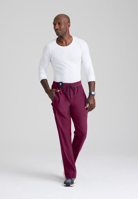 Grey's Anatomy™ Spandex Stretch Men's Hudson 6-Pocket Zip-Fly Straight-Leg Pant